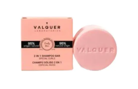 Valquer Champú y Acondicionador Sólido 2 en 1 Rizos 70g